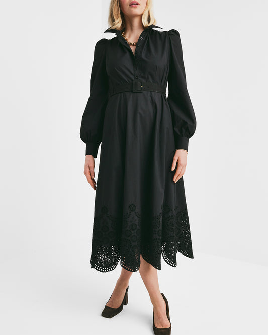 Poplin Midi Dress