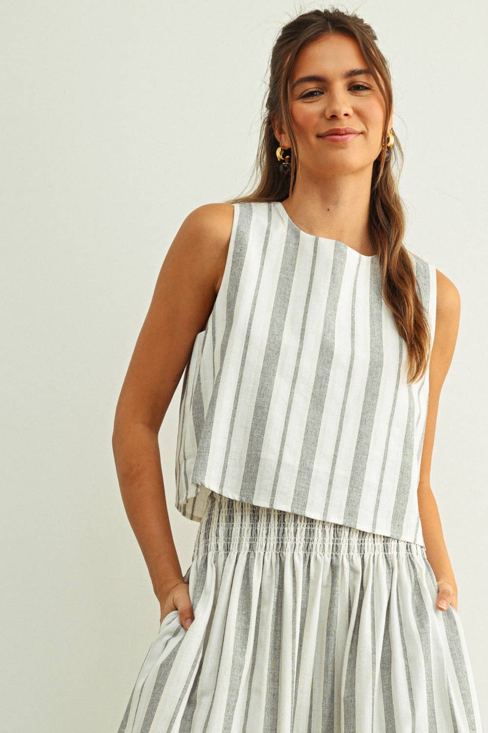 Ellie Striped Crop Top