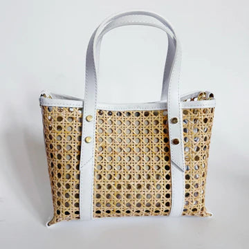 Cane Wicker Mini Market Tote