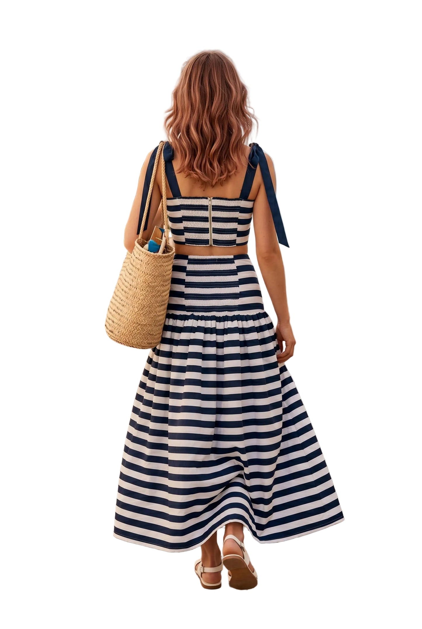Macie Striped Skirt Set