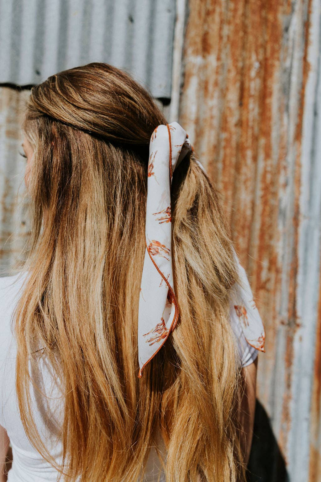 Longhorn Chiffon Scarf