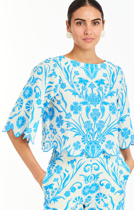Charlize Scallop Top