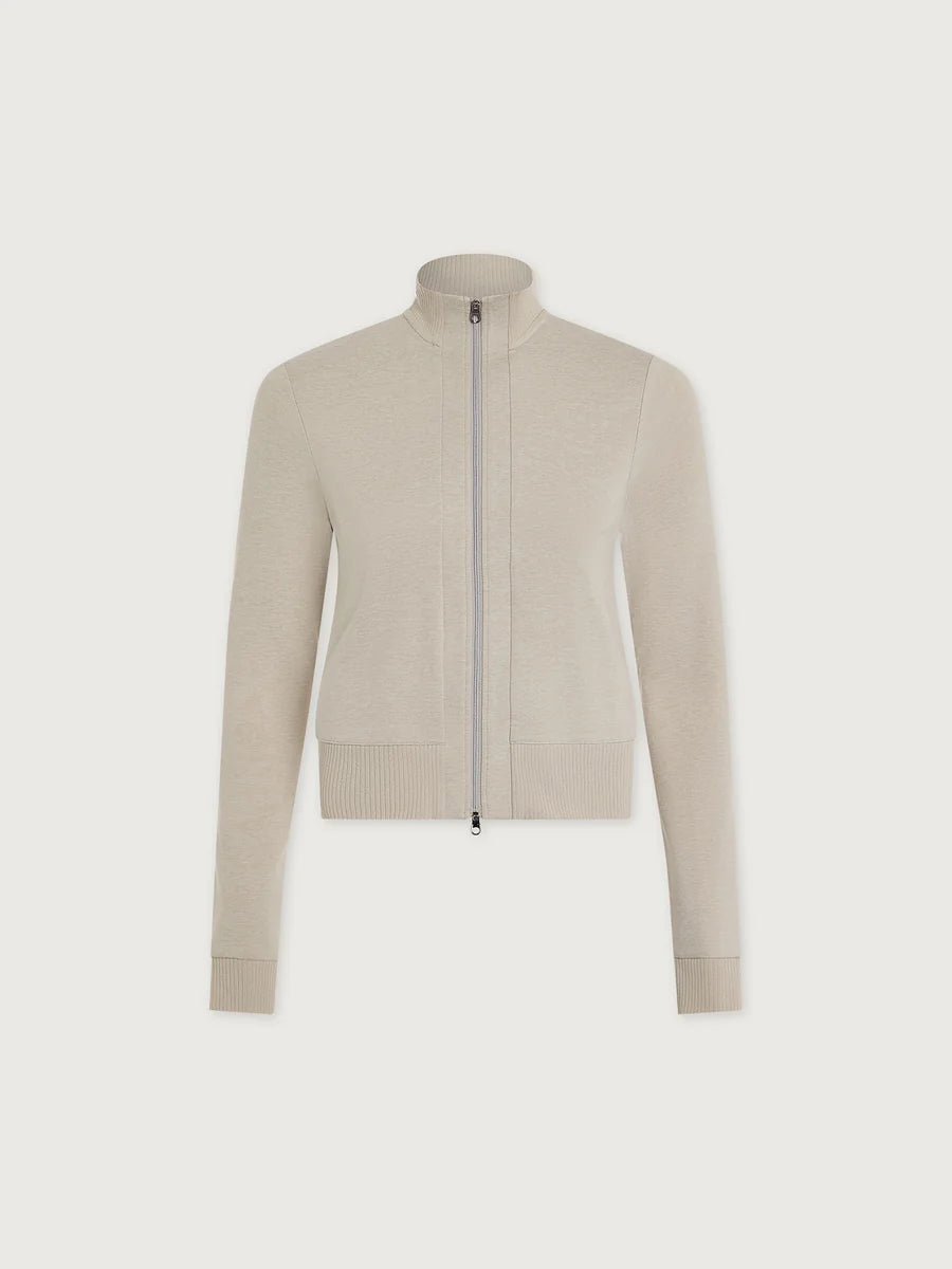 Rufus Cropped Zip Through Sweatshirt