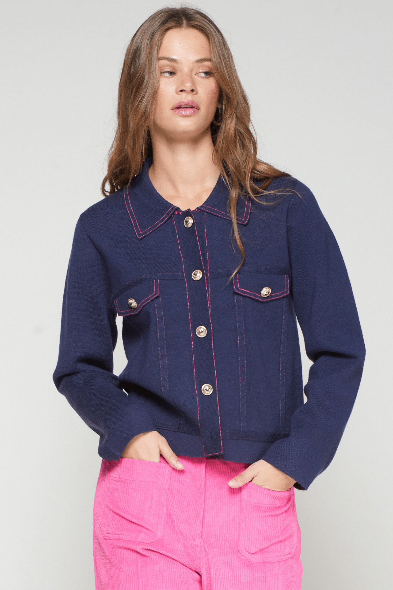 Lila Button Up Jacket