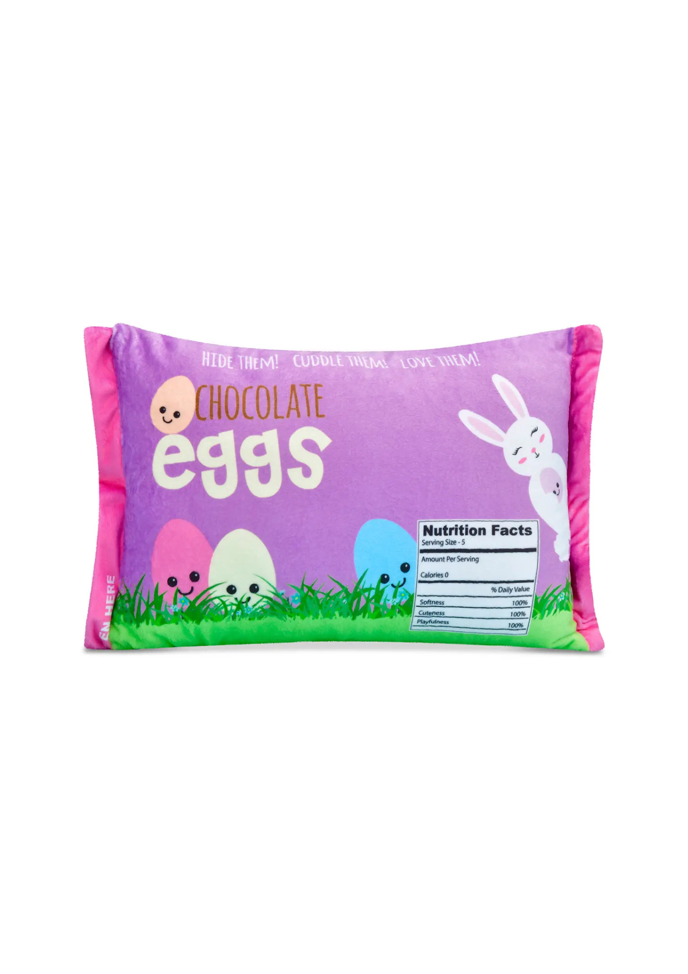 Chocolate Easter Egg Buddies Packaging Fleece Plush