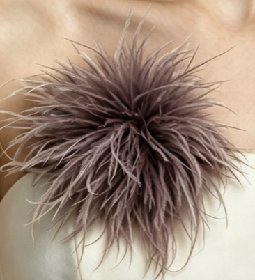 Feather Floral Brooch