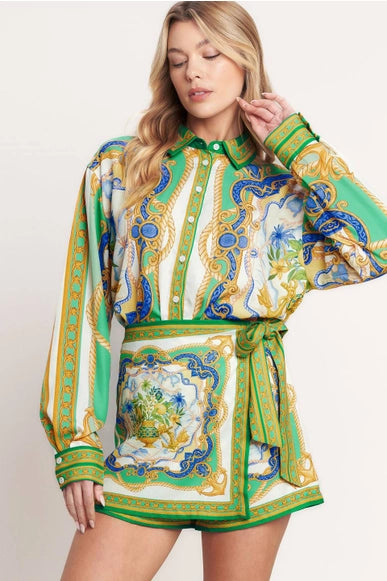 Vintage Heiress Woven Skort