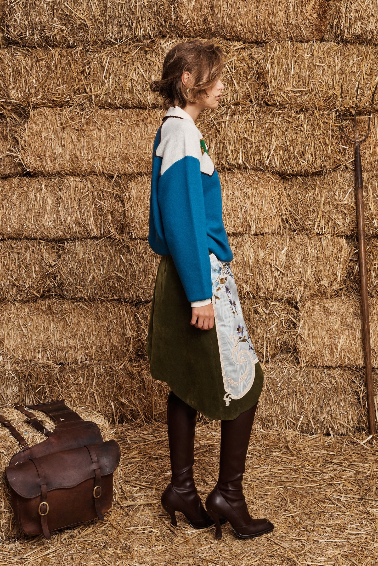 Lasso Knit Polo Azure