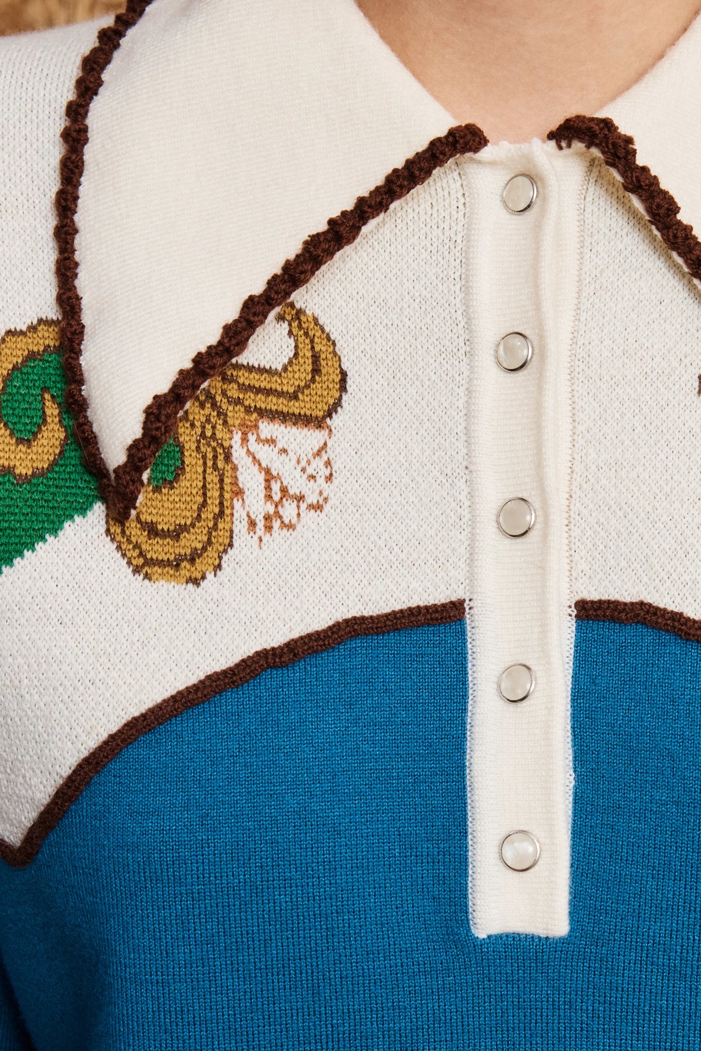 Lasso Knit Polo Azure