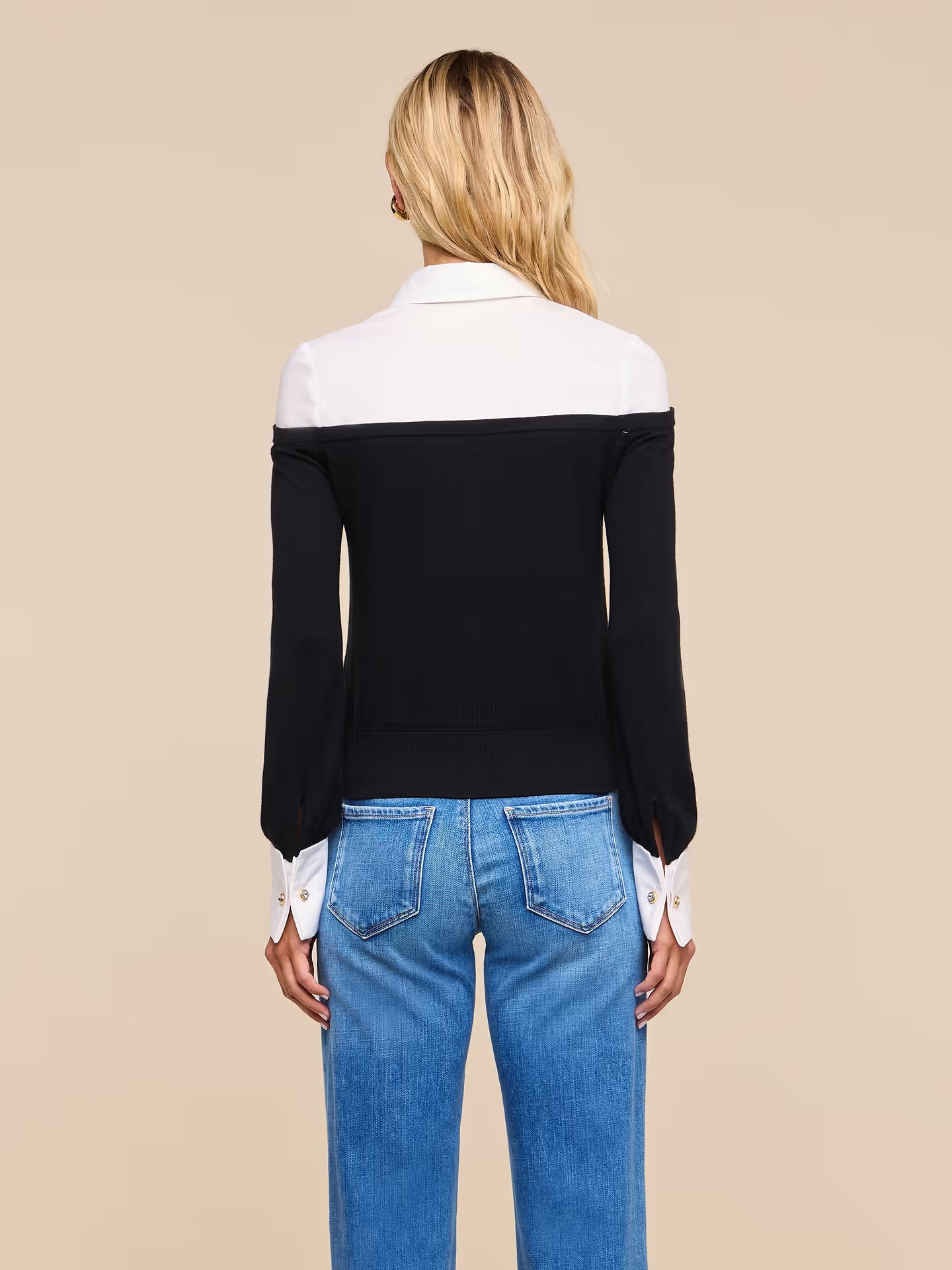 Mathilde Poplin Collared Pullover