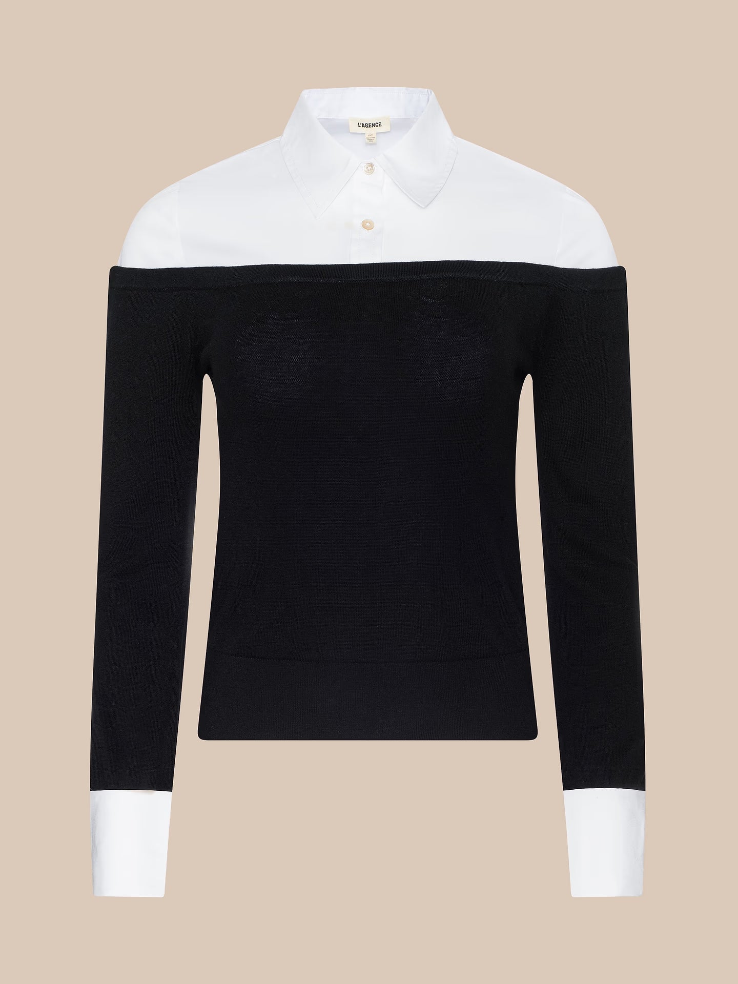 Mathilde Poplin Collared Pullover