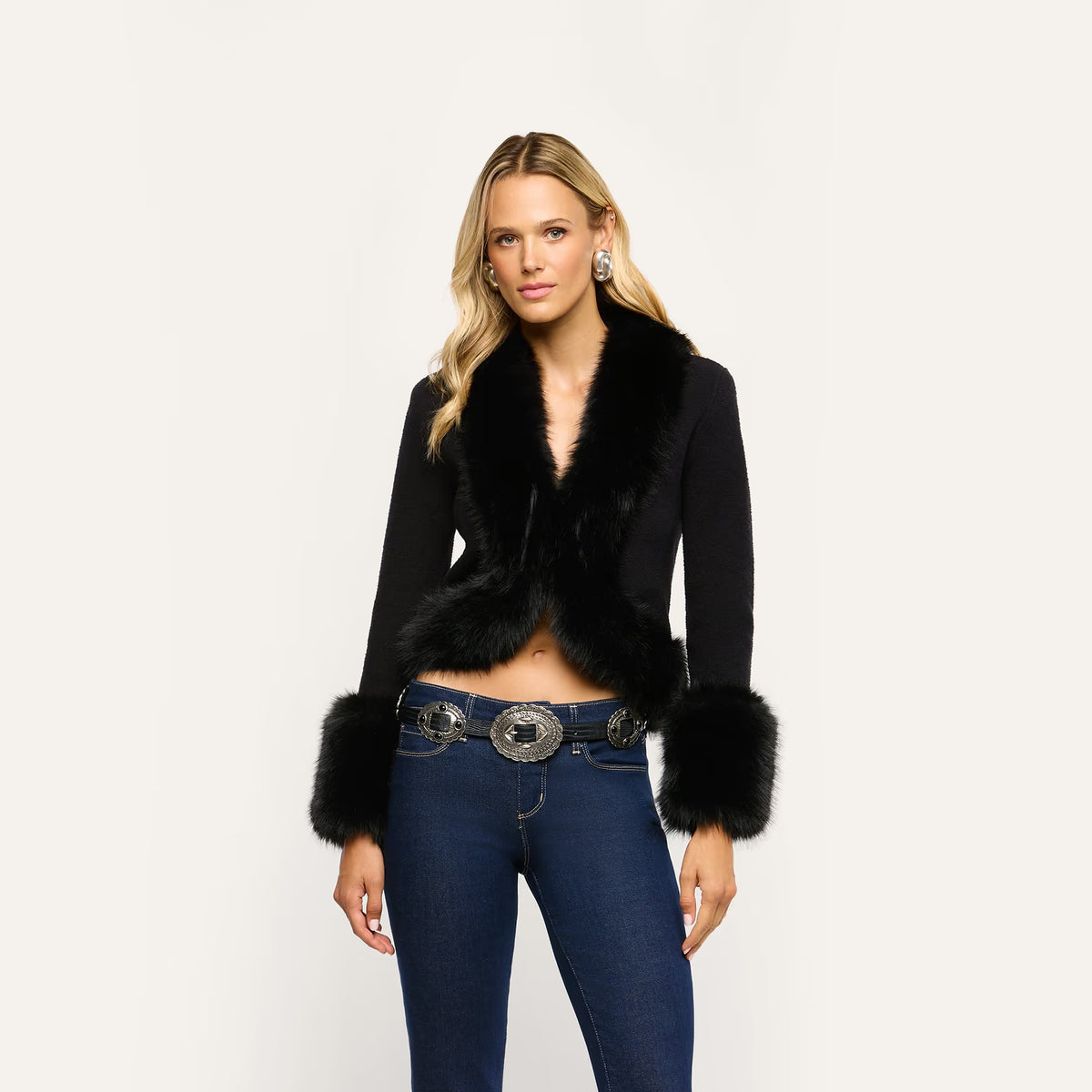 Irma Fur Collar Cardigan