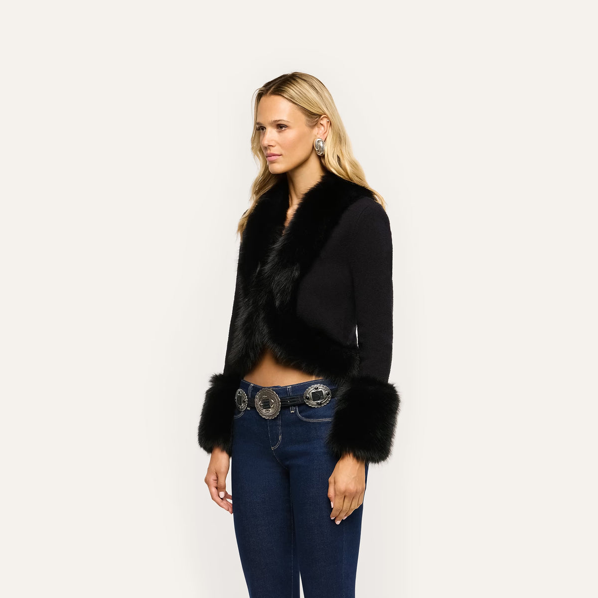 Irma Fur Collar Cardigan