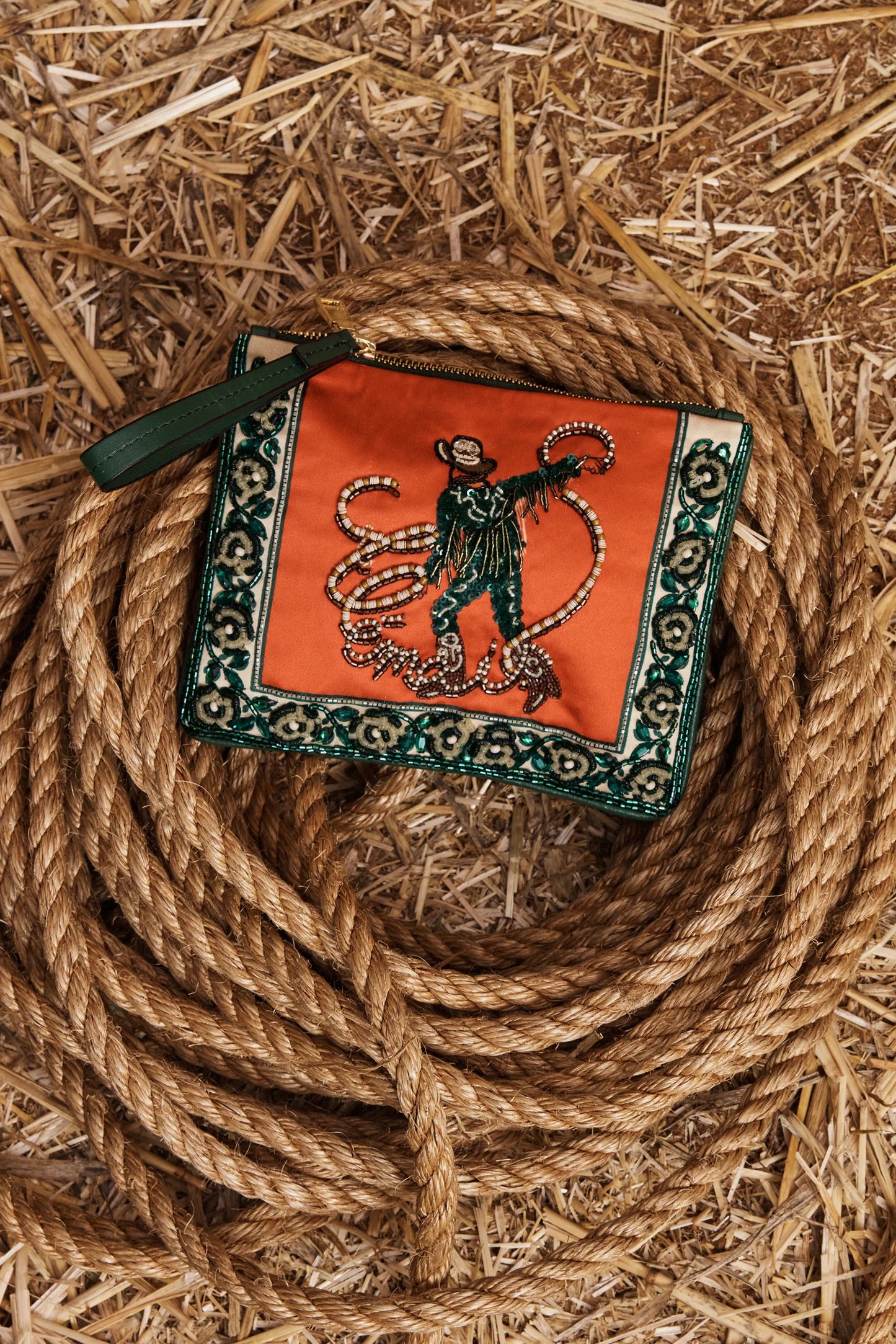 Ace Cowboy Embellished Clutch