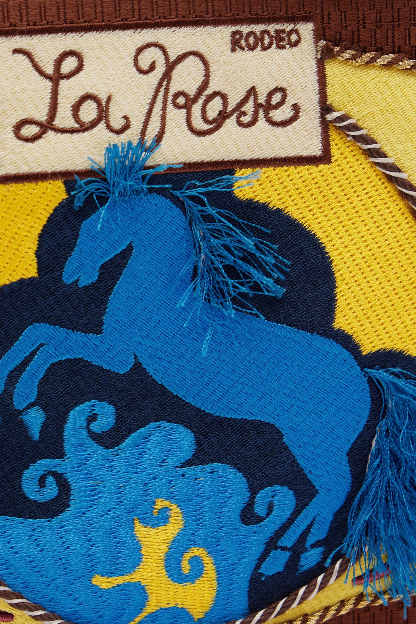 Ace Horse Embroidered Clutch