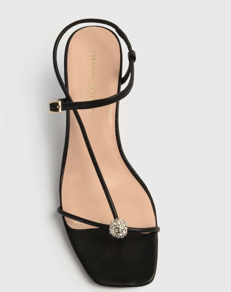 Triana Strappy Mid-Heel Sandal with Ball