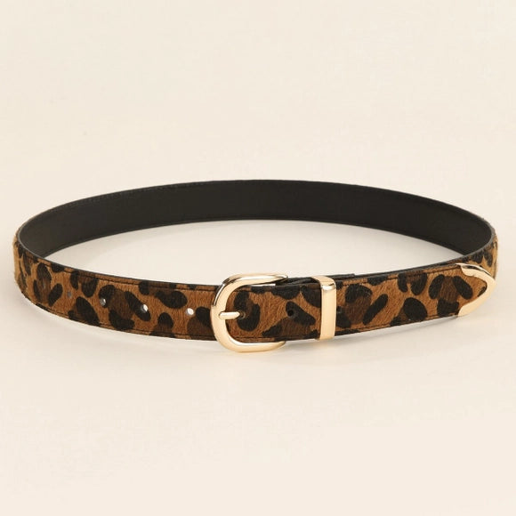 Leopard Print Belt