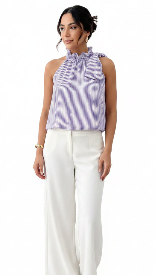 Lex Striped Sleeveless top