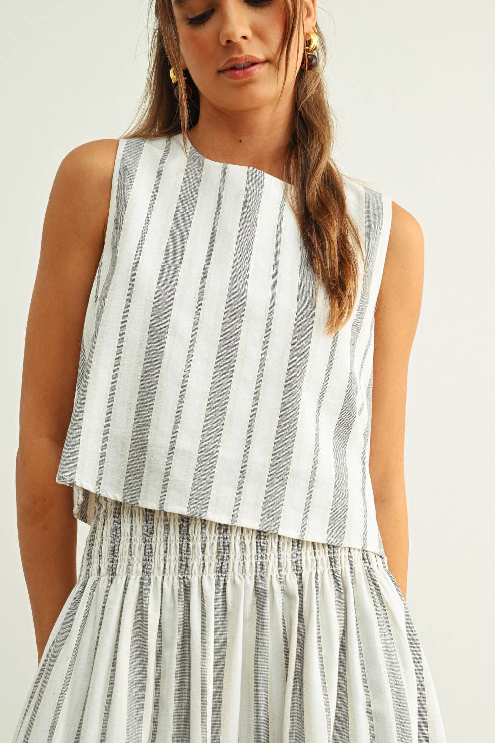Ellie Striped Crop Top