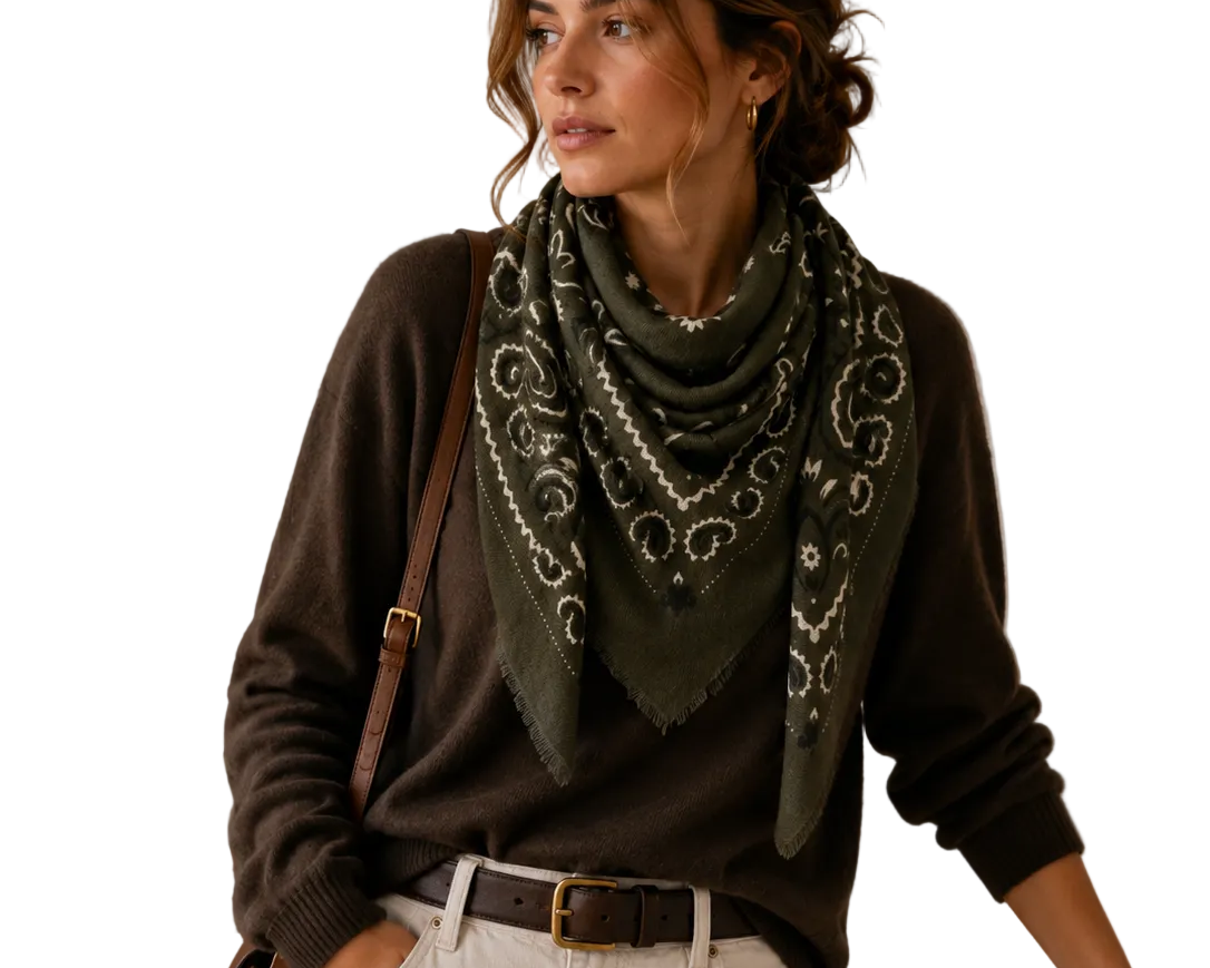 Large Woolen Square Bandana