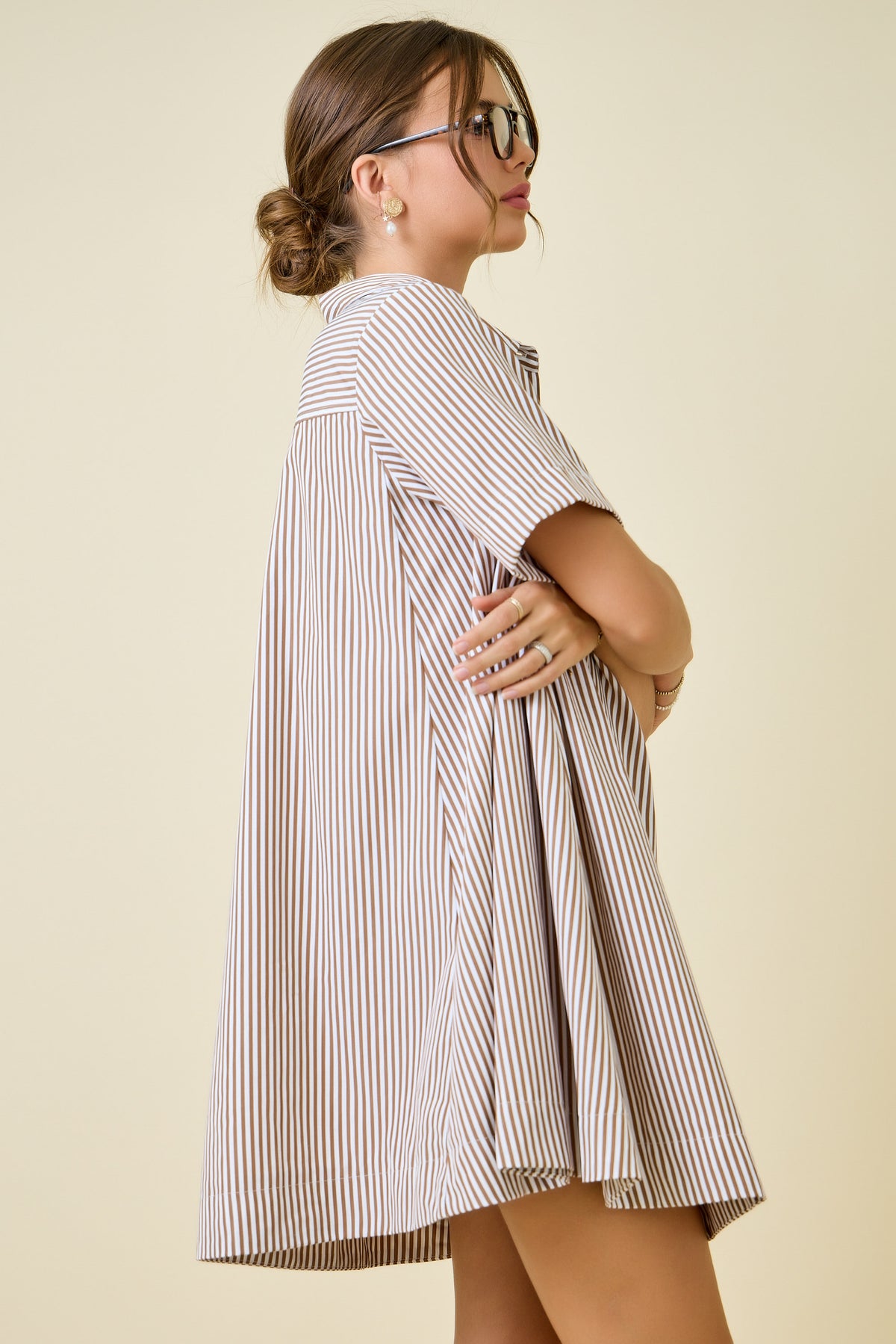 Lulu A-Line Shirt Swing Dress