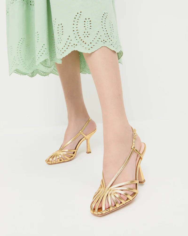Alexandra Lattice Slingback Sandal
