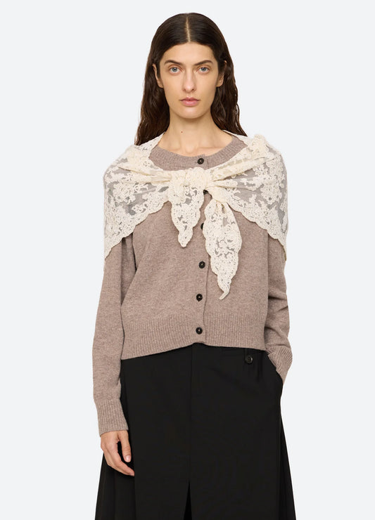 Kirra Lace Cardigan W/ Scarf