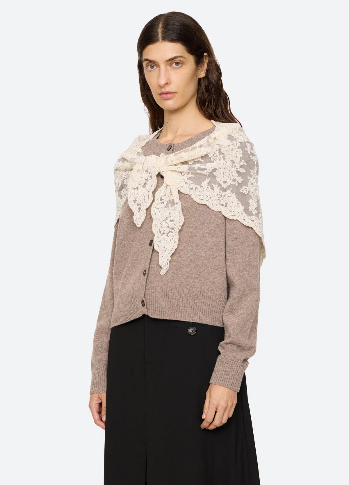Kirra Lace Cardigan W/ Scarf