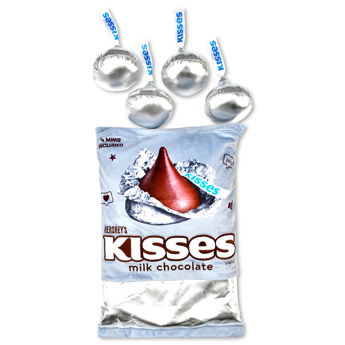 Bag of Hershey's Kisses Packaging Fleece Plush