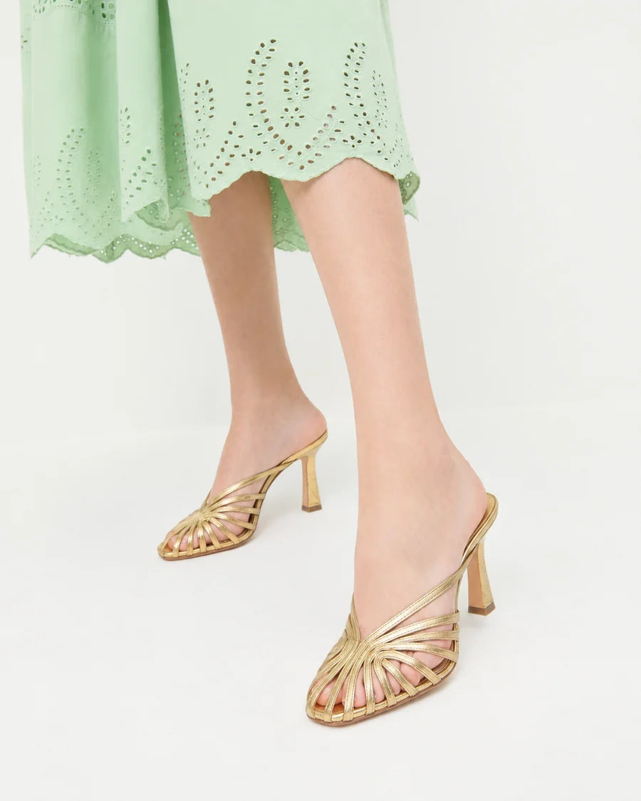 Davina Lattice Heeled Sandal
