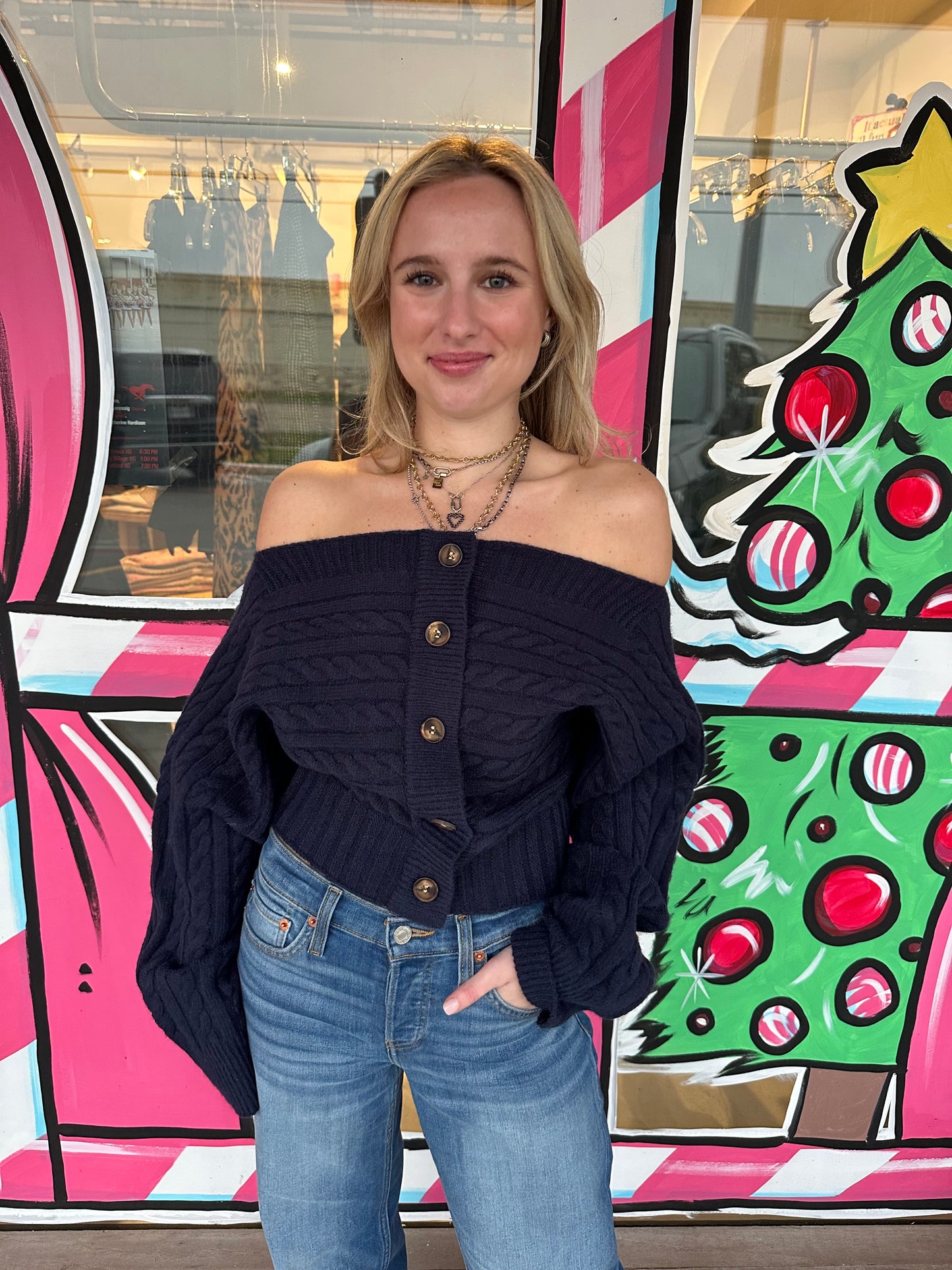 Jess Off the Shoulder Knit