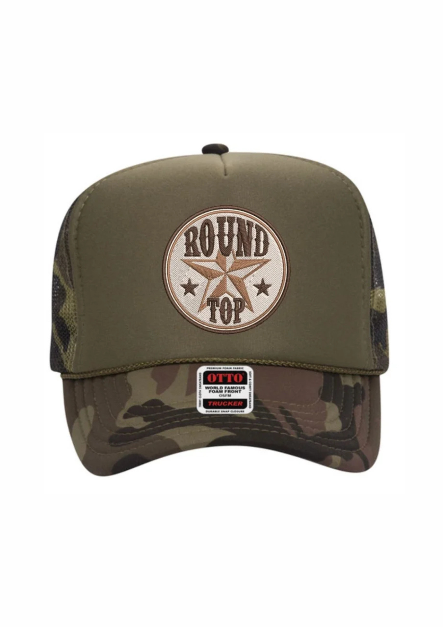 Round Top Star Trucker Hat