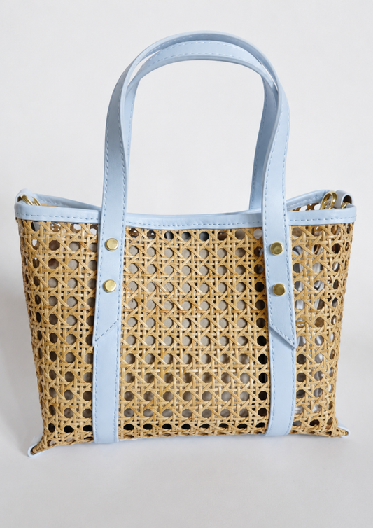 Cane Wicker Mini Market Tote