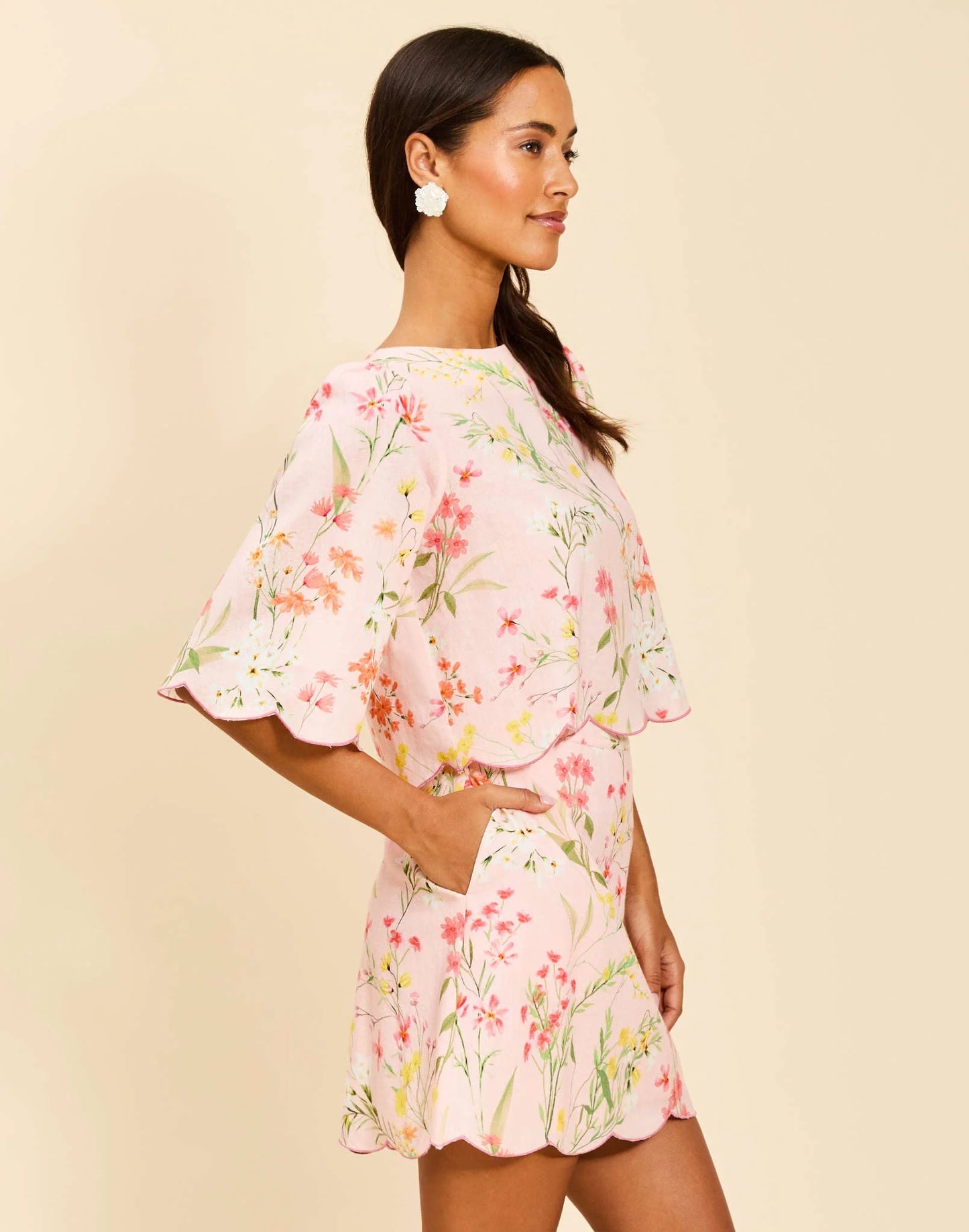 Charlize Scallop Top