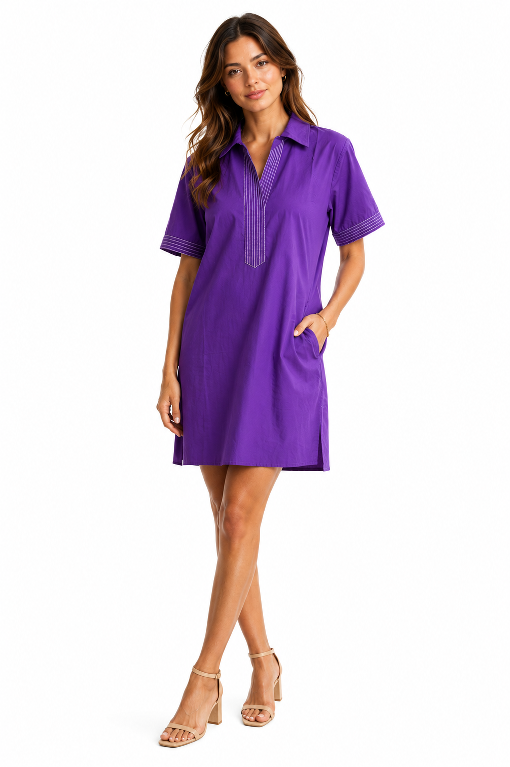 Split Neck Dress