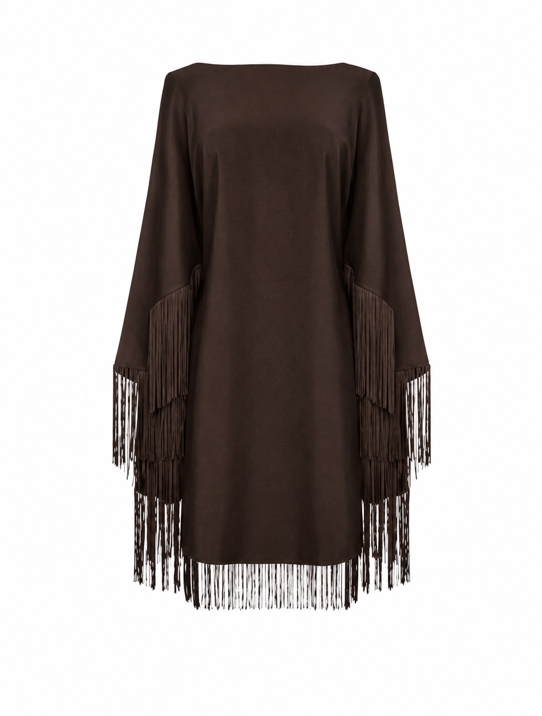 Katherine Fringe Cape Dress