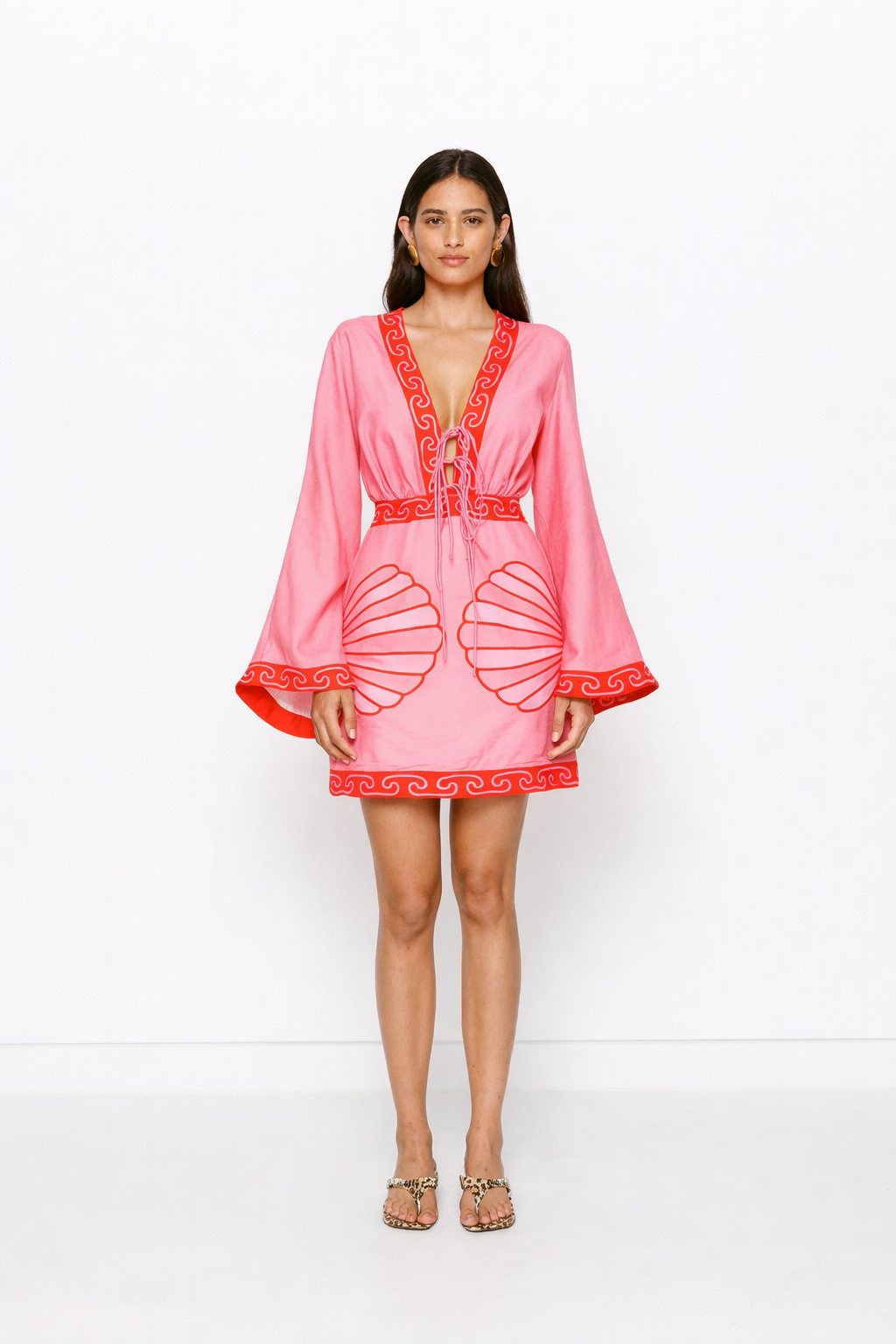 Concha Long Sleeve Mini Dress