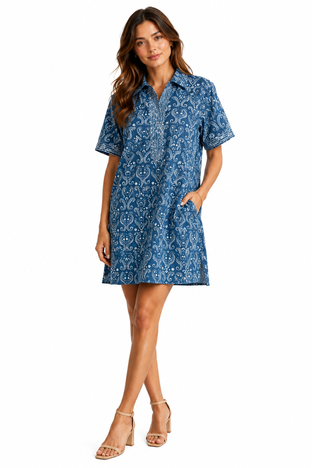 Split Neck Dress