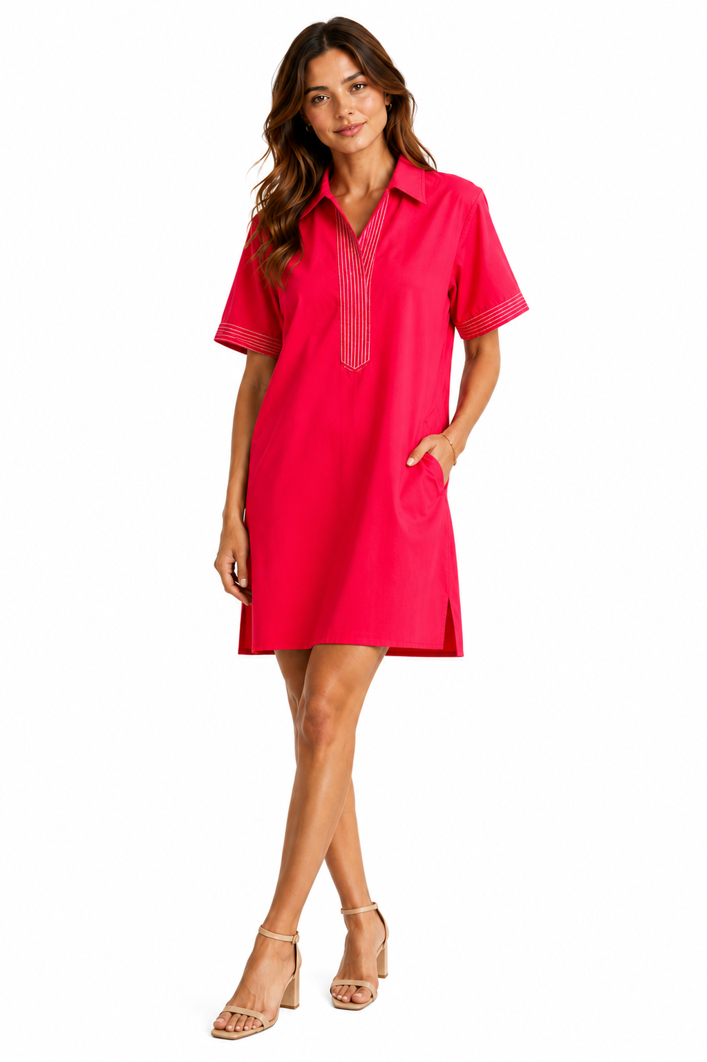 Split Neck Dress