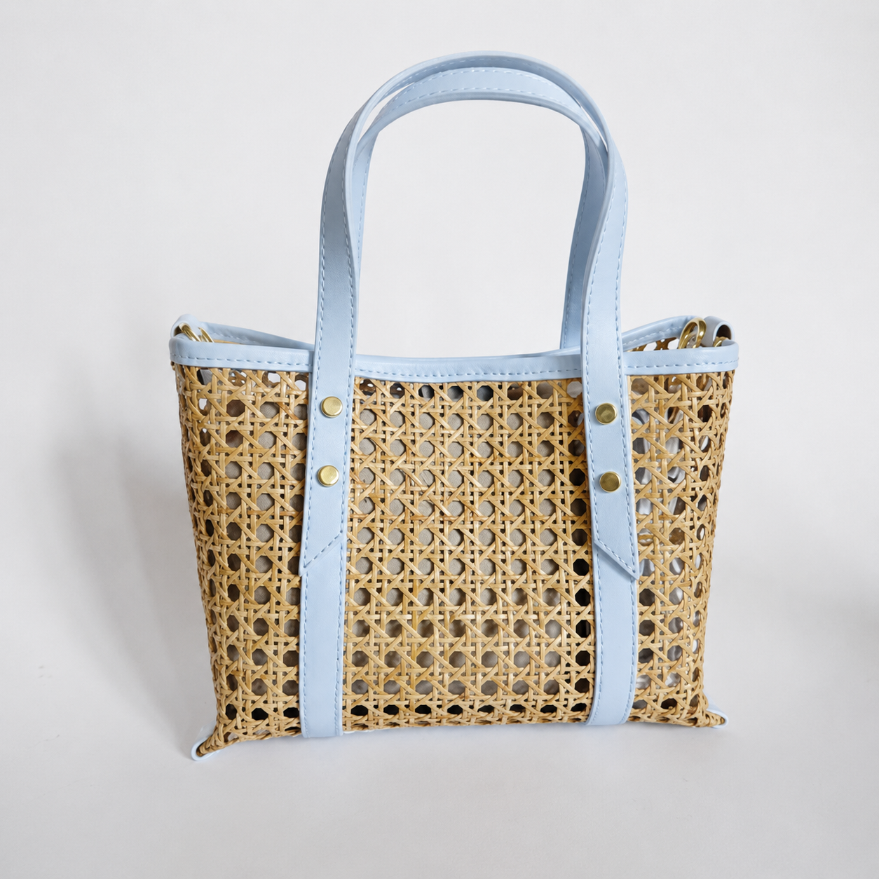 Cane Wicker Mini Market Tote