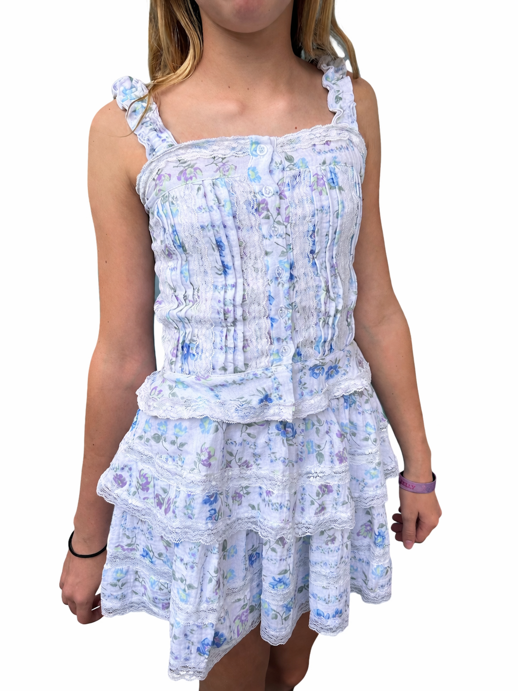 Rose Girls Lace Flower Top