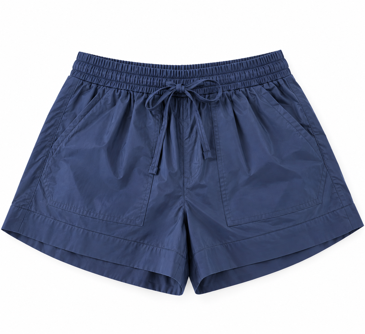 Drawstring Poplin Shorts