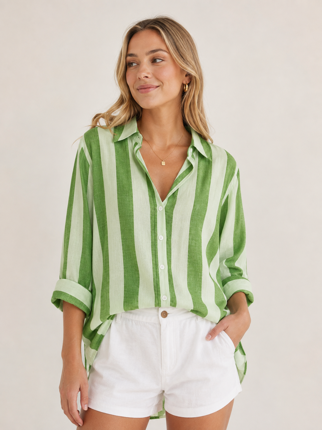 Mags Stripe Button Down