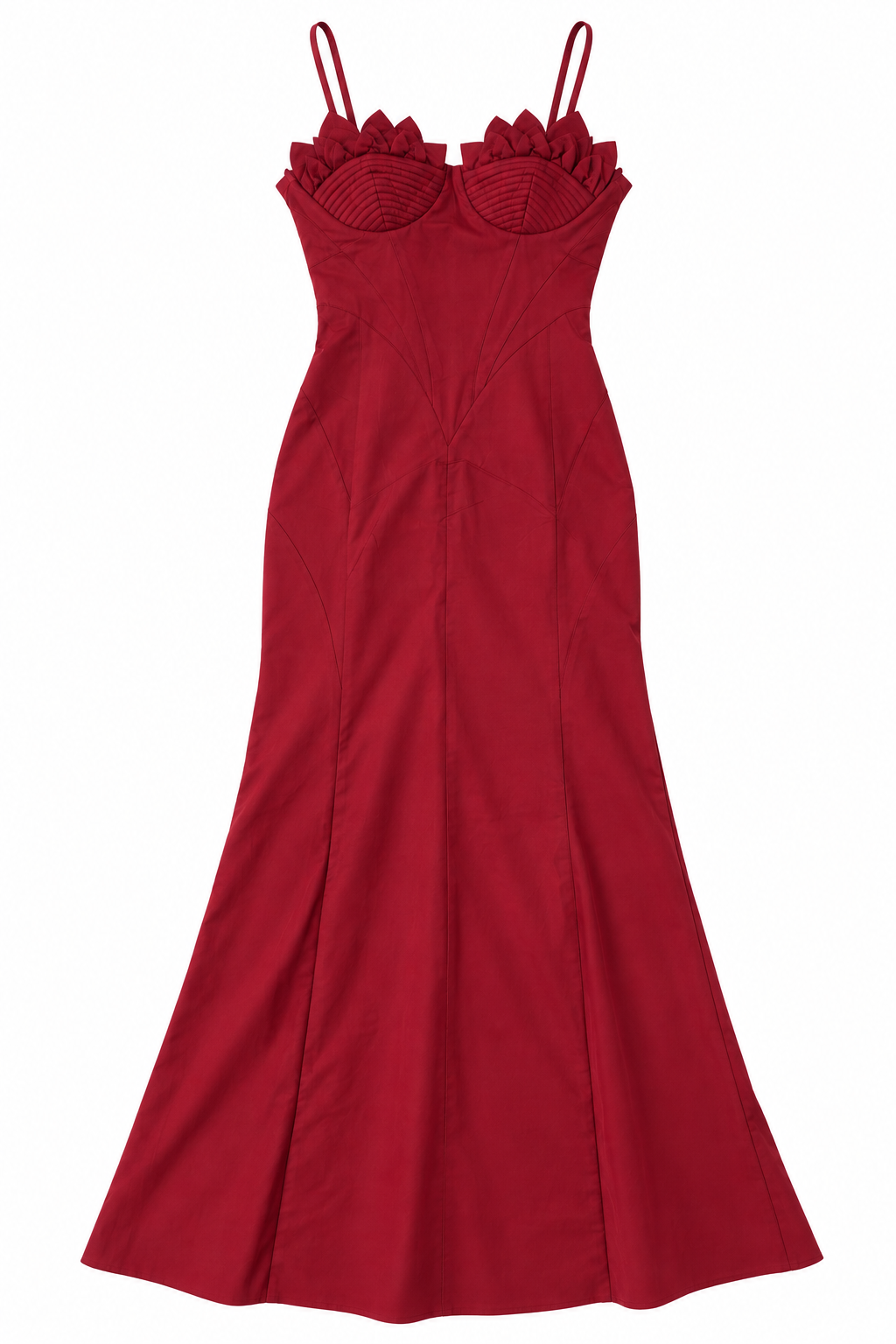 Burgundy Flower Maxi Dress