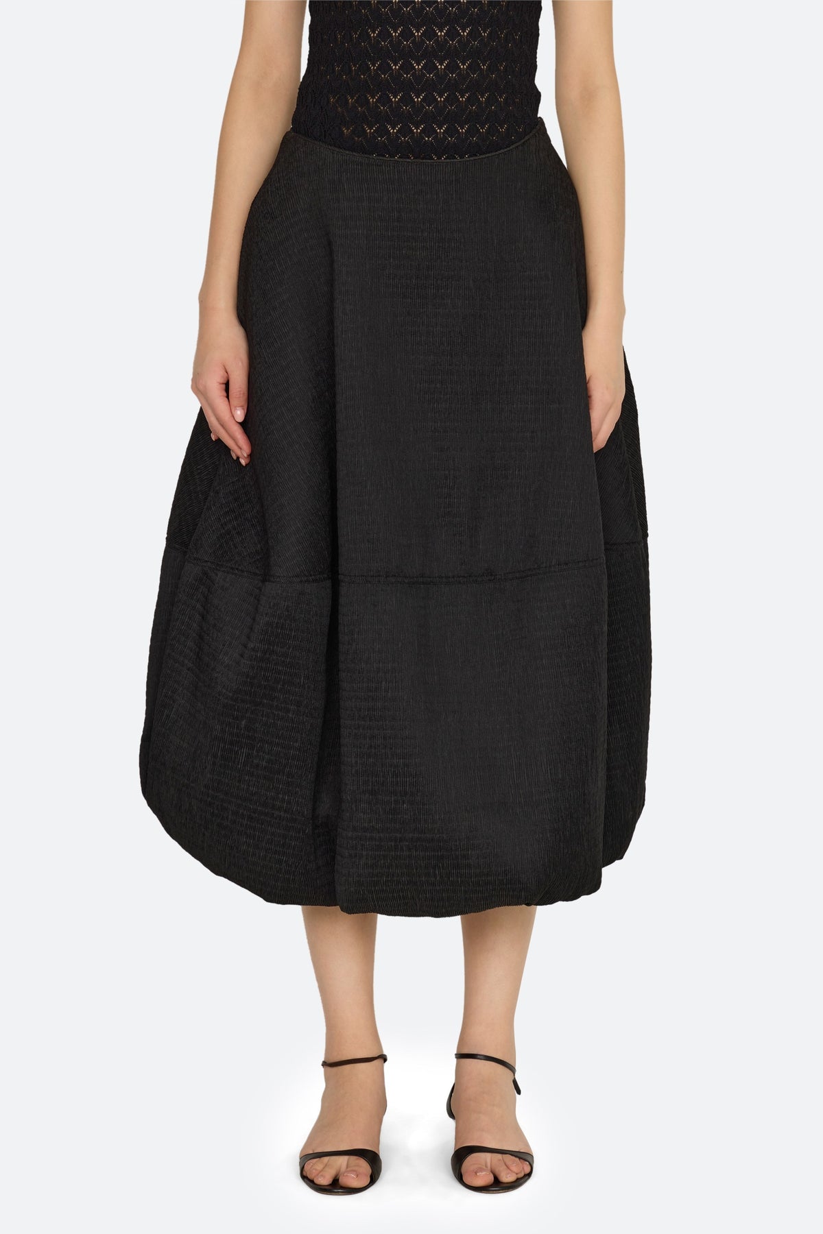 Evora Bubble Midi Skirt