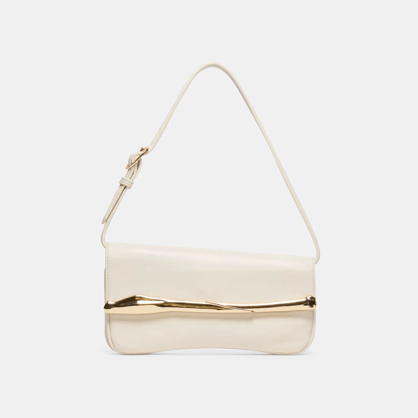 Azura Shoulder Bag White Leather