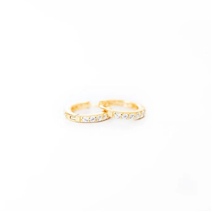 Golden Thread CZ Huggies