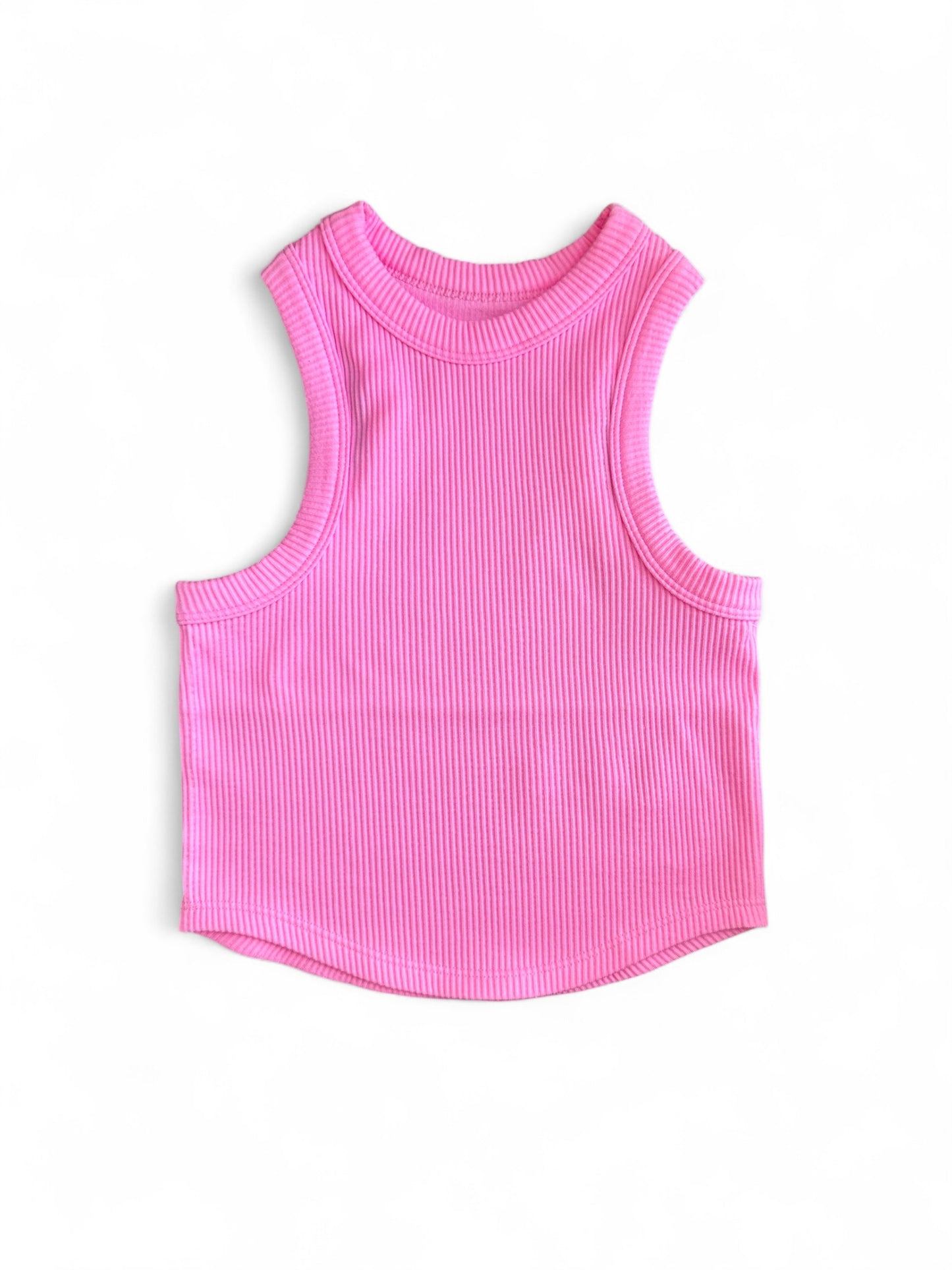 Girls Ribbed Racerback Tank