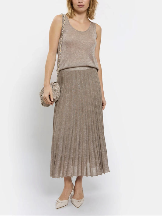 Gala Long Pleated Skirt