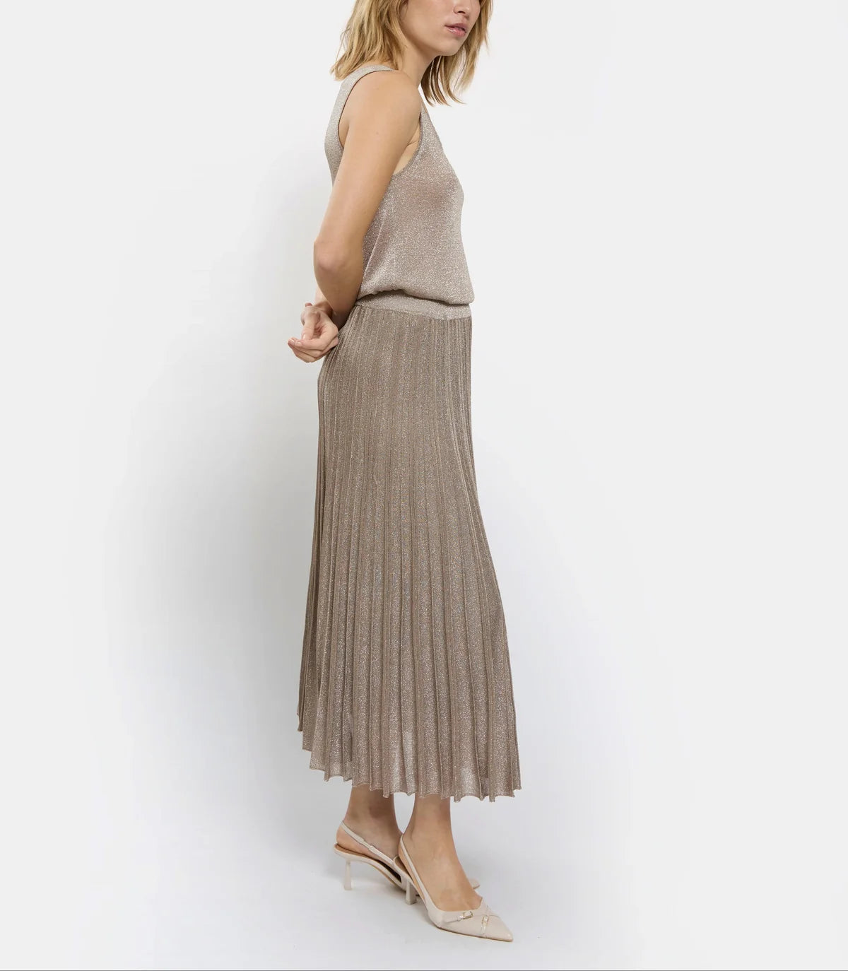 Gala Long Pleated Skirt